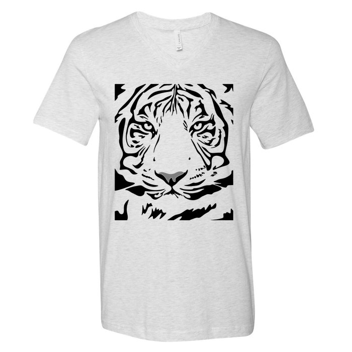 Tiger Cat V-Neck T-Shirt