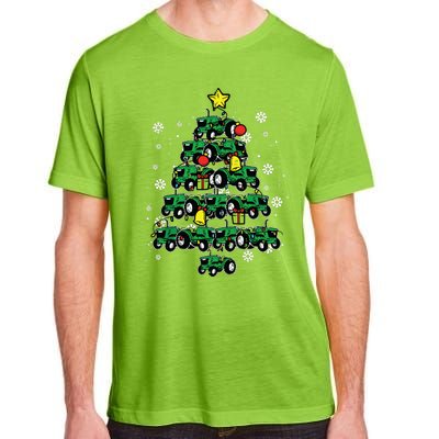 Tractor Christmas Tree Xmas Farmer Women Adult ChromaSoft Performance T-Shirt