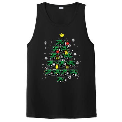 Tractor Christmas Tree Xmas Farmer Women PosiCharge Competitor Tank