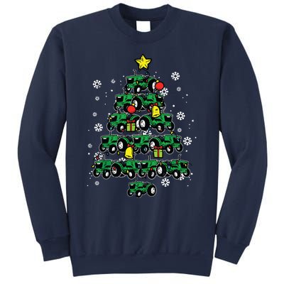 Tractor Christmas Tree Xmas Farmer Women Sweatshirt