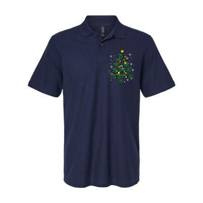 Tractor Christmas Tree Xmas Farmer Women Softstyle Adult Sport Polo