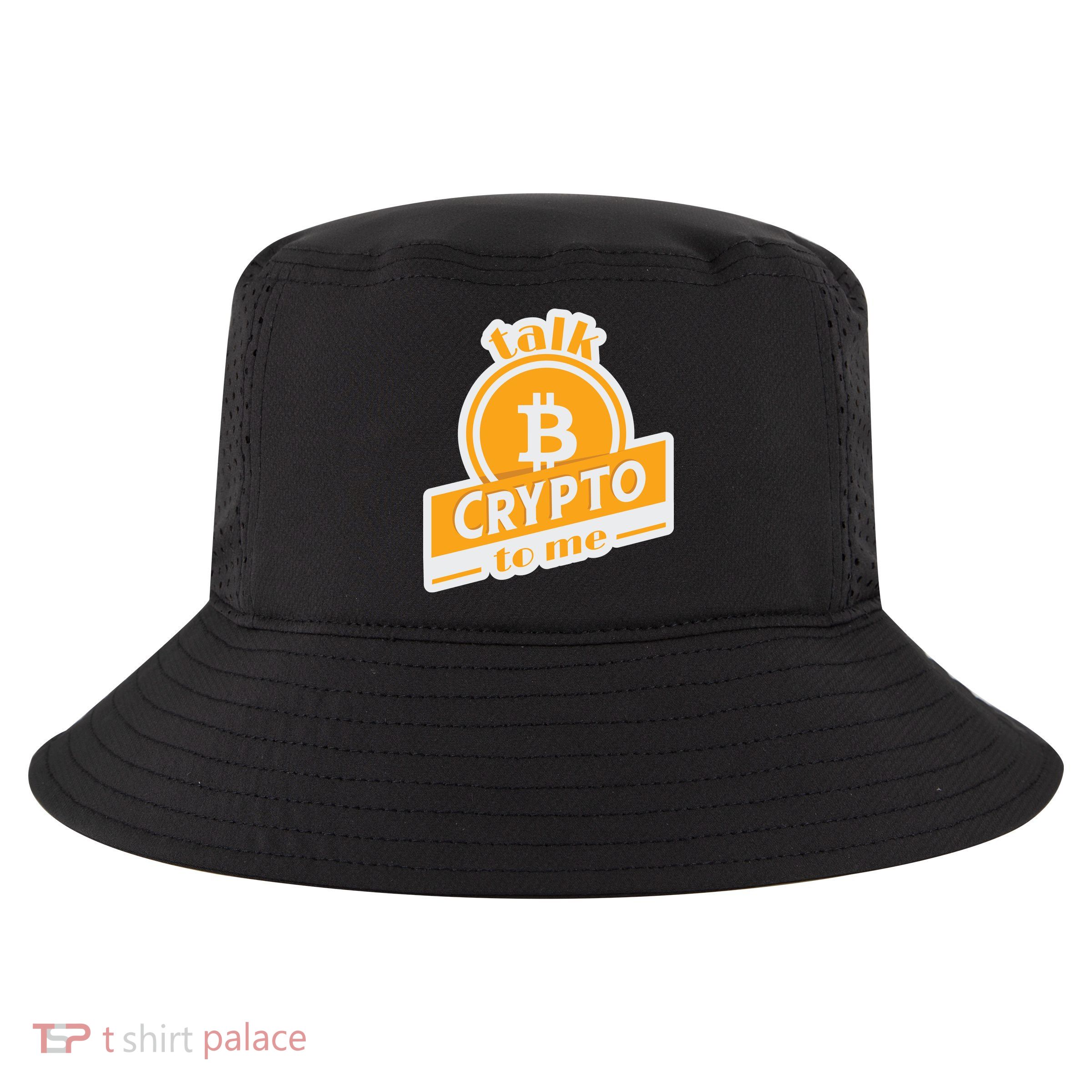 Talk Crypto To Me Bitcoin Cool Comfort Performance Bucket Hat