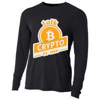 Talk Crypto To Me Bitcoin Cooling Performance Long Sleeve Crew