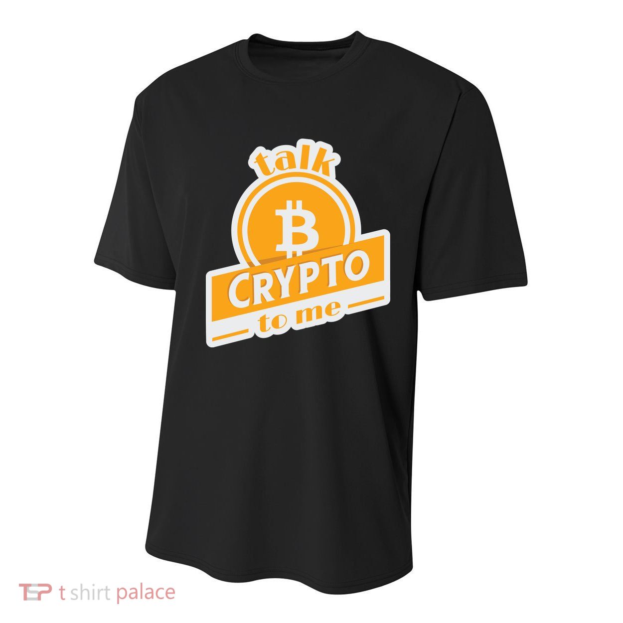 Talk Crypto To Me Bitcoin Youth Performance Sprint T-Shirt