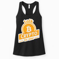 Talk Crypto To Me Bitcoin Womens Tank Top