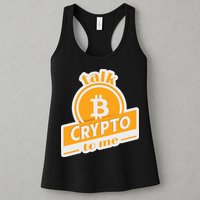 Talk Crypto To Me Bitcoin Womens Tank Top