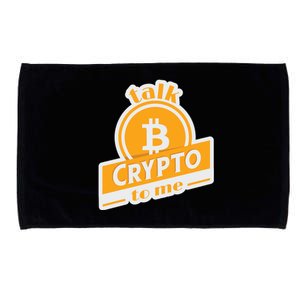 Talk Crypto To Me Bitcoin Microfiber Hand Towel