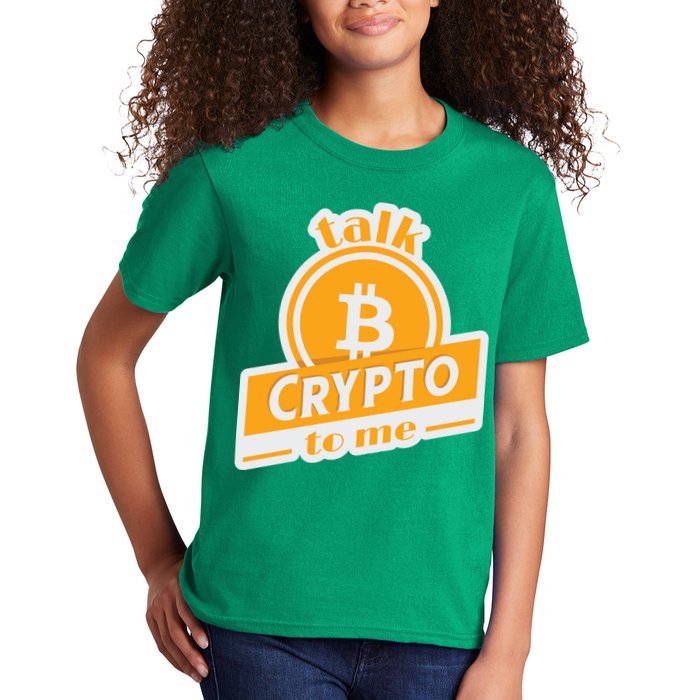 Talk Crypto To Me Bitcoin Kids T-Shirt