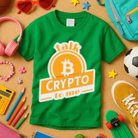 Talk Crypto To Me Bitcoin Kids T-Shirt