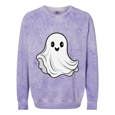 Too Cute To Spook Colorblast Crewneck Sweatshirt