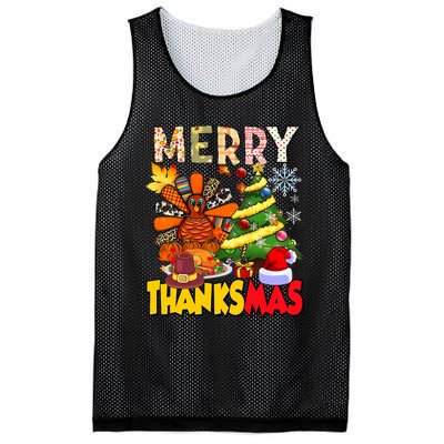 Thanksgiving Christmas Turkey Pine Tree Merry Thanksmas Xmas Mesh Reversible Basketball Jersey Tank