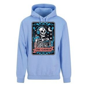 Tarot Card The Gamer Occult Funny Graphic Video Games Gift Unisex Surf Hoodie