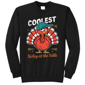 Thanksgiving Coolest Turkey At Table Sweatshirt