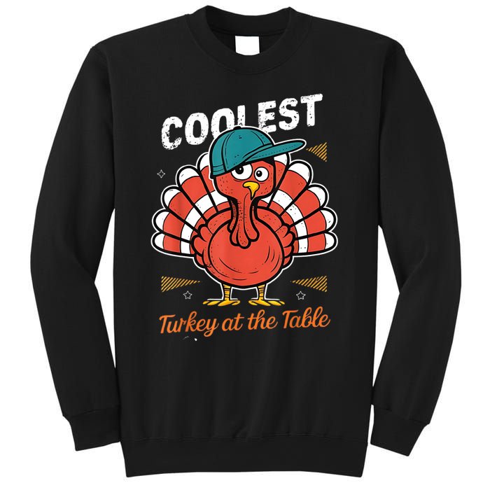 Thanksgiving Coolest Turkey At Table Sweatshirt