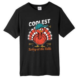 Thanksgiving Coolest Turkey At Table Tall Fusion ChromaSoft Performance T-Shirt