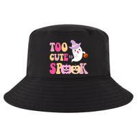 Too Cute To Spook Halloween Groovy Ghost Cool Comfort Performance Bucket Hat