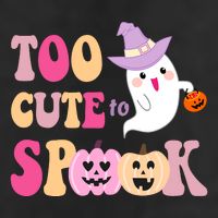 Too Cute To Spook Halloween Groovy Ghost Adult Drive Performance Visor