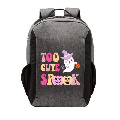 Too Cute To Spook Halloween Groovy Ghost Vector Backpack