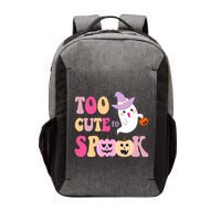 Too Cute To Spook Halloween Groovy Ghost Vector Backpack