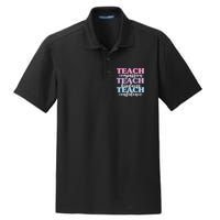 Teach Compassion Teach Kindness Teach Confidence Dry Zone Grid Polo