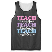 Teach Compassion Teach Kindness Teach Confidence Mesh Reversible Basketball Jersey Tank