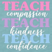 Teach Compassion Teach Kindness Teach Confidence Sueded Cloud Jersey T-Shirt