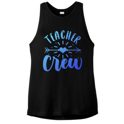 Teacher Crew Teacher Preschool Teacher Gift Ladies PosiCharge Tri-Blend Wicking Tank