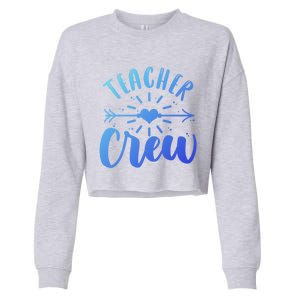 Teacher Crew Teacher Preschool Teacher Gift Cropped Pullover Crew