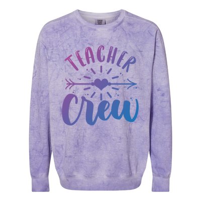 Teacher Crew Teacher Preschool Teacher Gift Colorblast Crewneck Sweatshirt