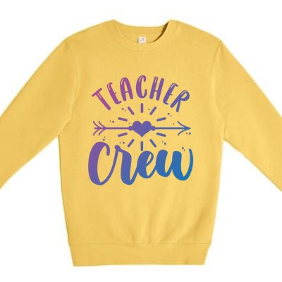 Teacher Crew Teacher Preschool Teacher Gift Premium Crewneck Sweatshirt