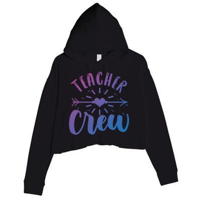 Teacher Crew Teacher Preschool Teacher Gift Crop Fleece Hoodie