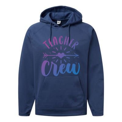 Teacher Crew Teacher Preschool Teacher Gift Performance Fleece Hoodie