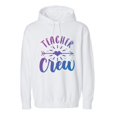 Teacher Crew Teacher Preschool Teacher Gift Garment-Dyed Fleece Hoodie