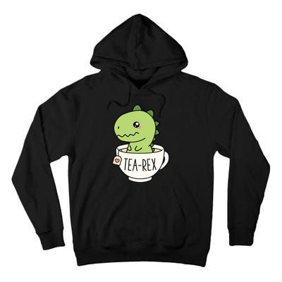 TeaRex Cute TRex Dinosaur Kawaii Funny Dino Pun Tall Hoodie