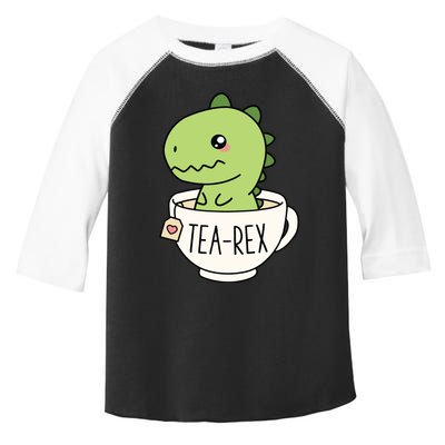 TeaRex Cute TRex Dinosaur Kawaii Funny Dino Pun Toddler Fine Jersey T-Shirt