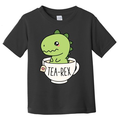 TeaRex Cute TRex Dinosaur Kawaii Funny Dino Pun Toddler T-Shirt