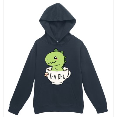 TeaRex Cute TRex Dinosaur Kawaii Funny Dino Pun Urban Pullover Hoodie