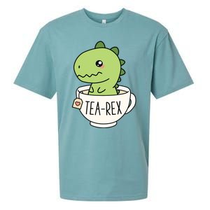 TeaRex Cute TRex Dinosaur Kawaii Funny Dino Pun Sueded Cloud Jersey T-Shirt