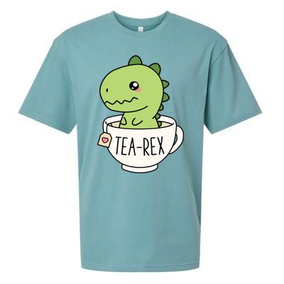 TeaRex Cute TRex Dinosaur Kawaii Funny Dino Pun Sueded Cloud Jersey T-Shirt