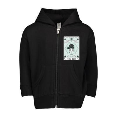 Tarot Card The Mom Capricorn Zodiac Birthday Celestial Meaningful Gift Toddler Zip Fleece Hoodie