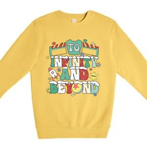 Toy Christmas To Infinity And Beyond Premium Crewneck Sweatshirt