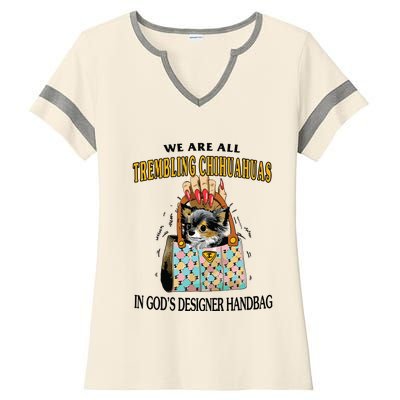 Trembling Chihuahua Ladies Halftime Notch Neck Tee