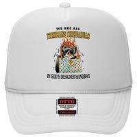 Trembling Chihuahua High Crown Mesh Back Trucker Hat