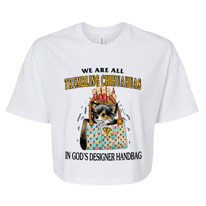 Trembling Chihuahua Bella+Canvas Jersey Crop Tee