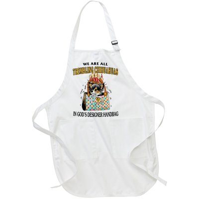 Trembling Chihuahua Full-Length Apron With Pockets