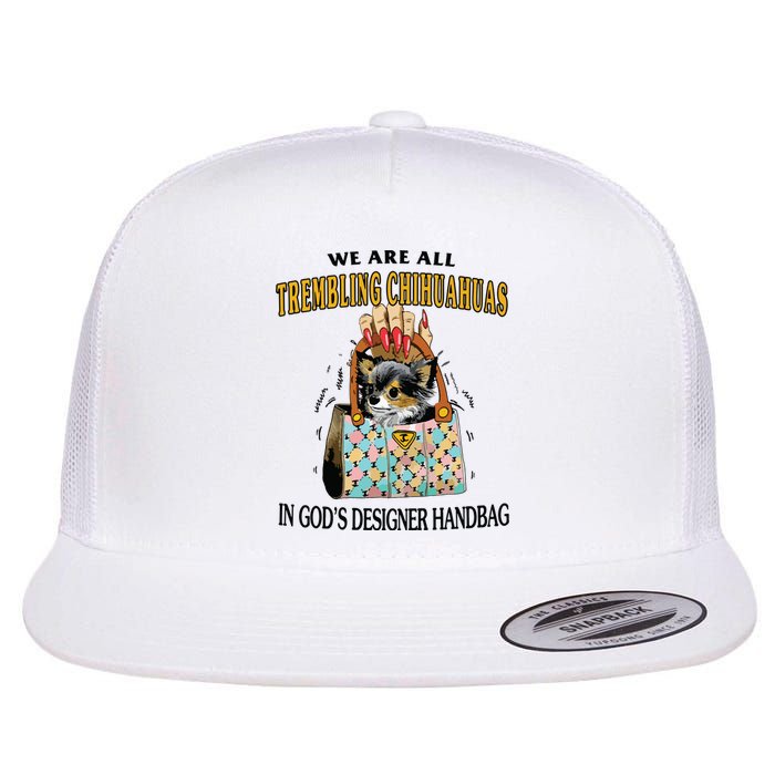 Trembling Chihuahua Flat Bill Trucker Hat