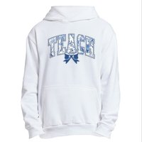 Teacher Coquette Toile Blue Bow Floral Urban Pullover Hoodie