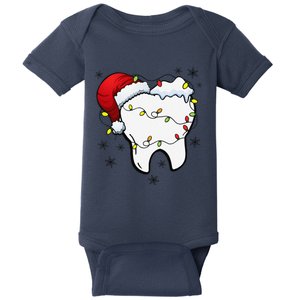 Teeth Christmas Tooth Dentist Dental Assistant Dentistry Baby Bodysuit