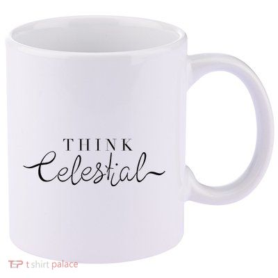 Think Celestial 11oz C Handle Ceramic Mug