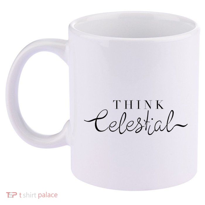 Think Celestial 11oz C Handle Ceramic Mug